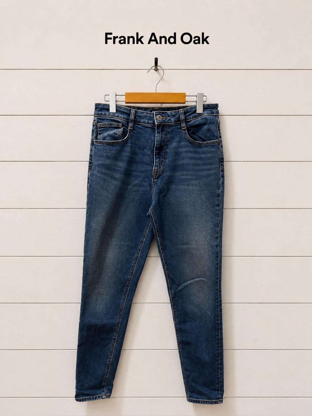 Frank And Oak Blue High-Rise Skinny Jeans – Size 29